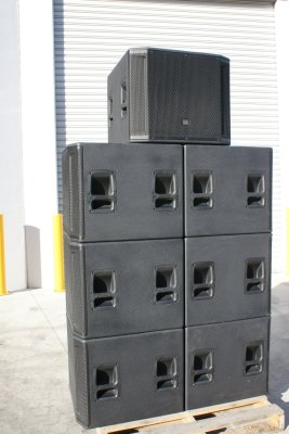 JBL 18" Powered  1000  Watt Professional Subwoofer Speakers - Model SRX-818 SP                                                                                                             (17 In Stock)