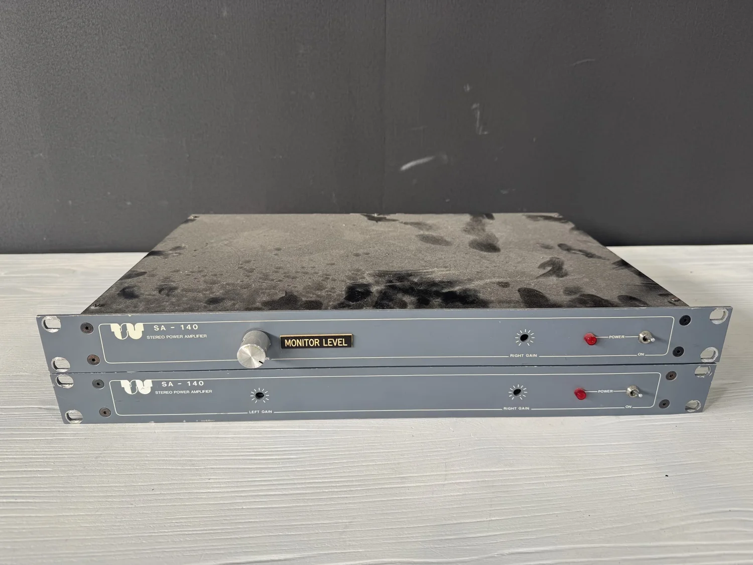 Stereo Power Amplifiers  SA-140 ( Untested/ Missing Parts)
