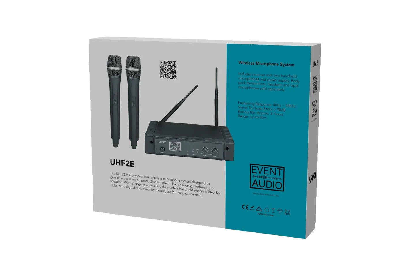 Wireless Hand Held  Microphone System.   Event Audio Brand    NEW In Box!    (140+ In Stock)