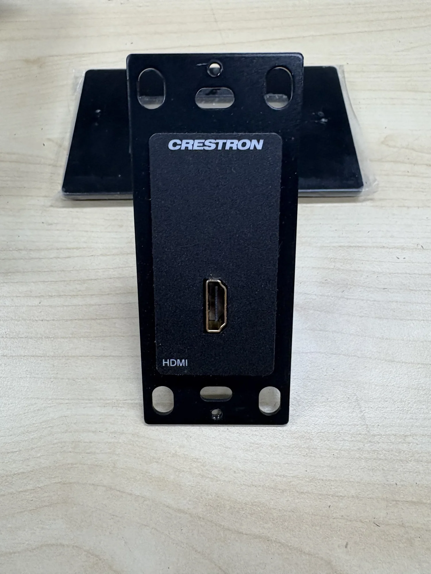 Crestron - HDMI Black Install Wall Plate