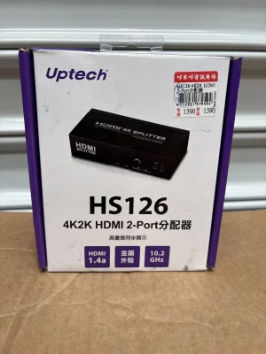 HDMI splitter 2 way 4k UPTECH NEW Japanese Untested