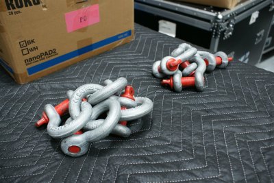 D Shackle Galvanized 25 3/4 WLL 4 3/4 Ton  Cesaih Made In USA