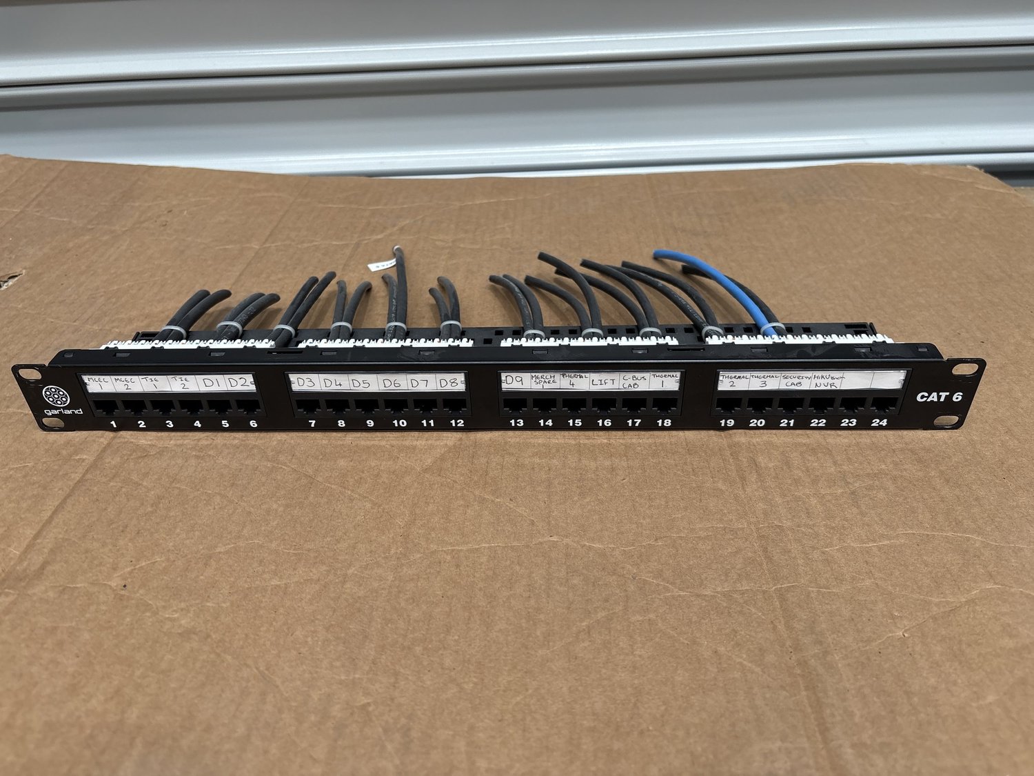 Patch Pannel Garland  24 Port Cat6 1RU