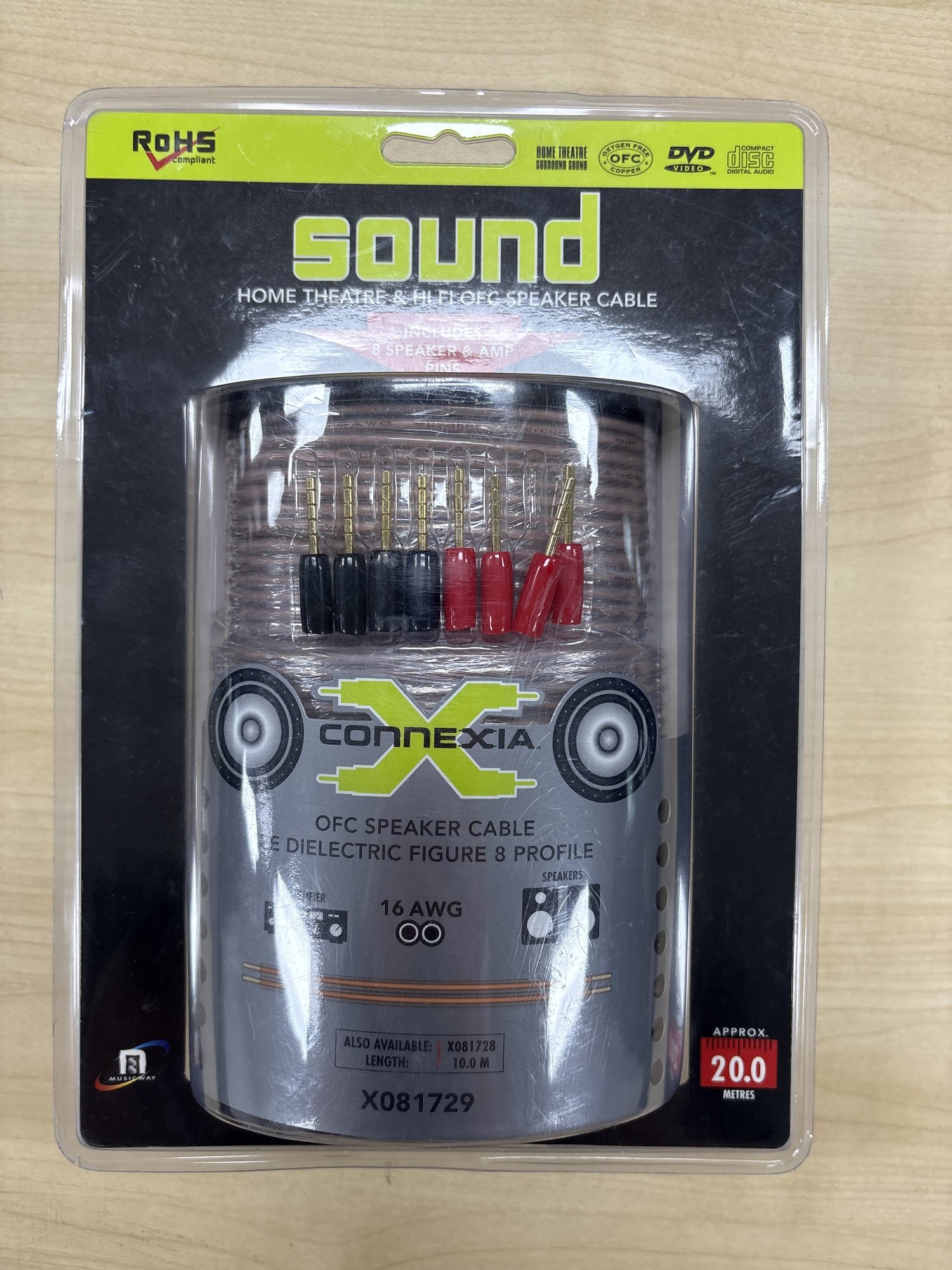 Speaker Wire Musicway Hifi OFC cable New 20 metres